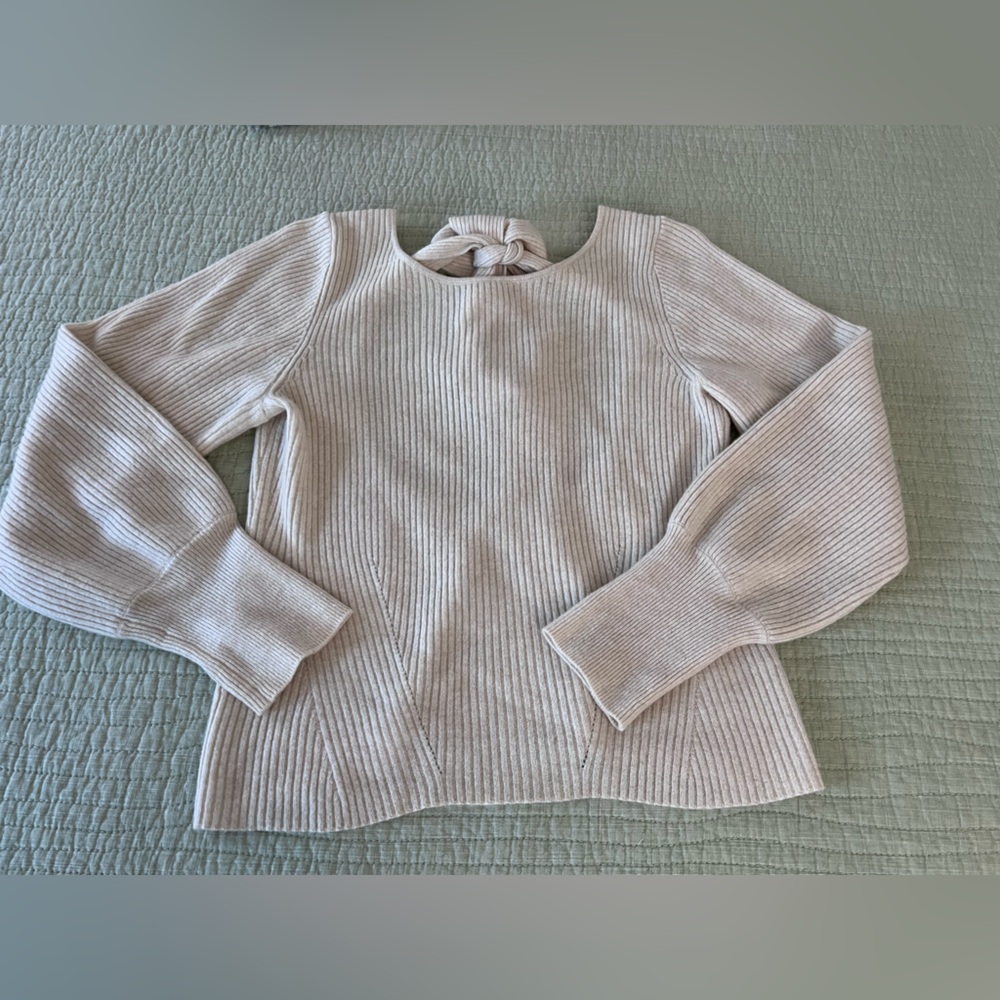 Reformation Cream Ribbed Sweater - Picture 4 of 8